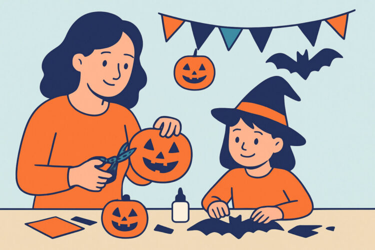 Halloween-askartelut kotiin ja lasten juhliin